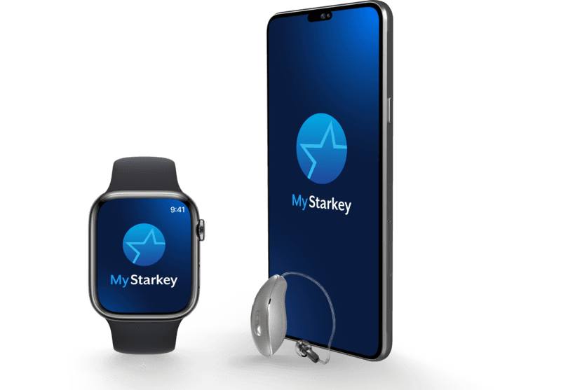 My Starkey on Phone and Watch, The Ear Company, Audiology Experts in Leicestershire